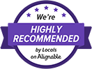 We're Highly Recommended by Locals on Alignable